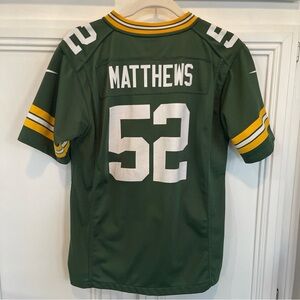 NIKE Green Bay Packers Clay Mathews #52 Football Jersey NFL Youth Sz L. Great